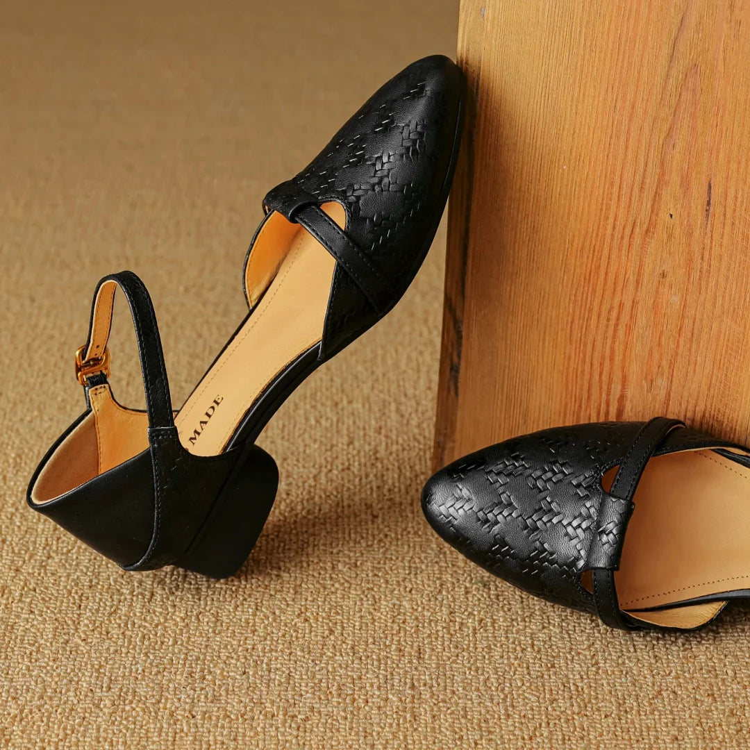 Mira Leather Heels