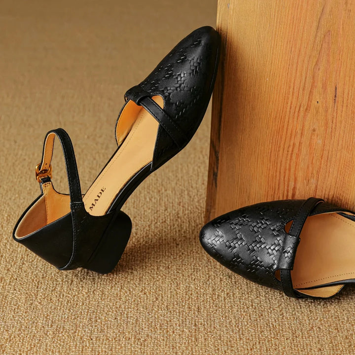 Mira Leather Heels