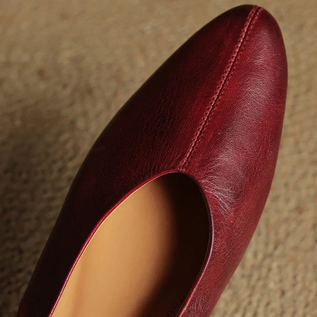 Verena Genuine Leather Flats